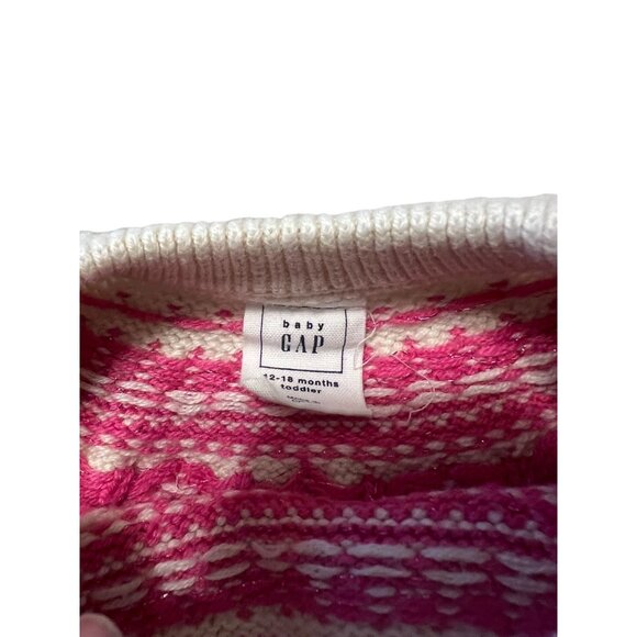 Baby GAP Sweater Infant Sweater Size 12-18 months Nordic Isle Pullover Very good - Picture 3 of 5